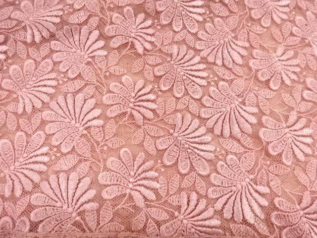  レース花模様ショール